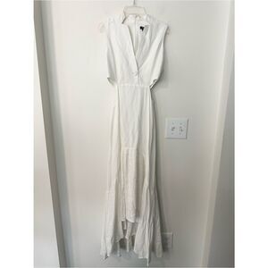 Karen Millen Ivory Linen Blend Maxi Dress 2